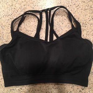 Calia black Strappy Padded Sports Bra